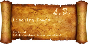 Lisching Domos névjegykártya